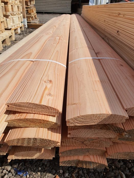 Продавам декинг от ела дугласка,обла обшивка,сачак,маси и пейки