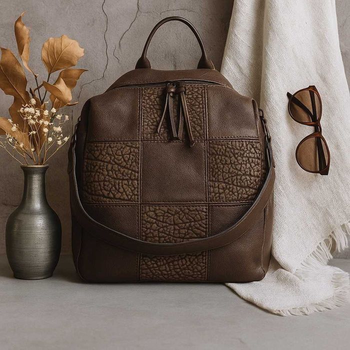 Многофункционална дамска раница-чанта