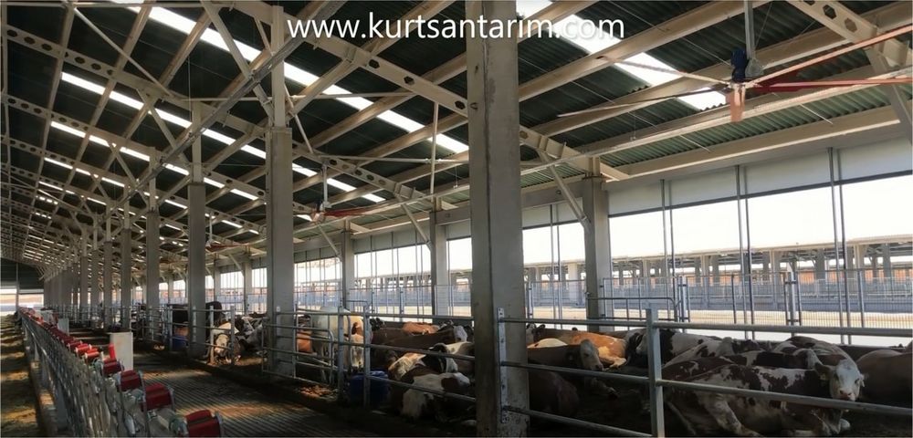 Вентилятор Потолочный горизонтальный "KURTSAN" диаметр 4 метр