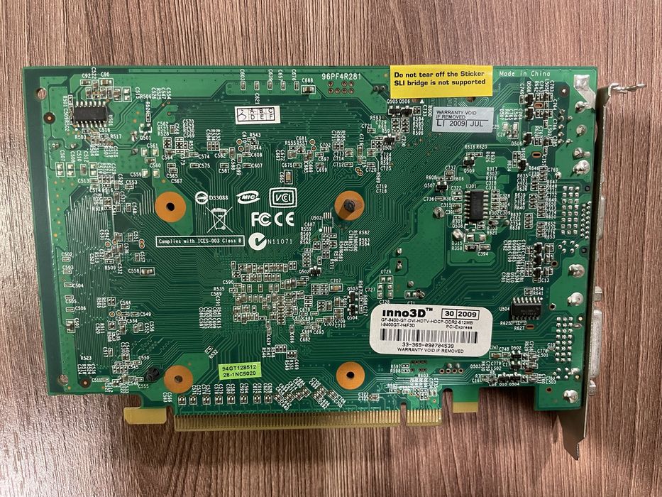 Видеокарта GeForce 9400, 512 Mb