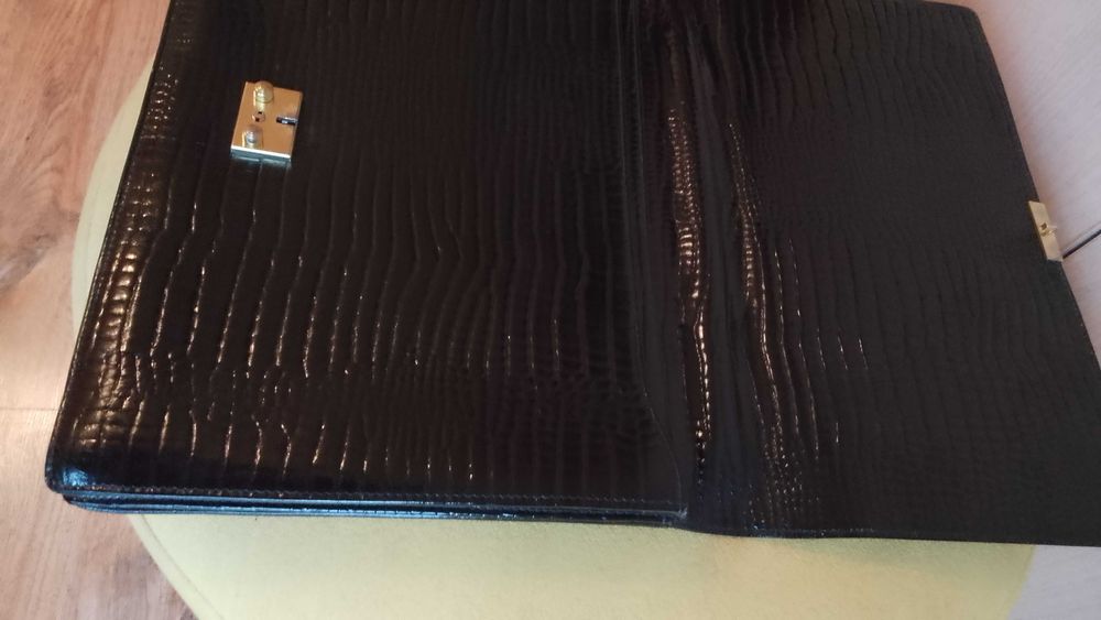 Servieta/Geanta eleganta, Office, Croc Look, lacuita -  Exclusivista