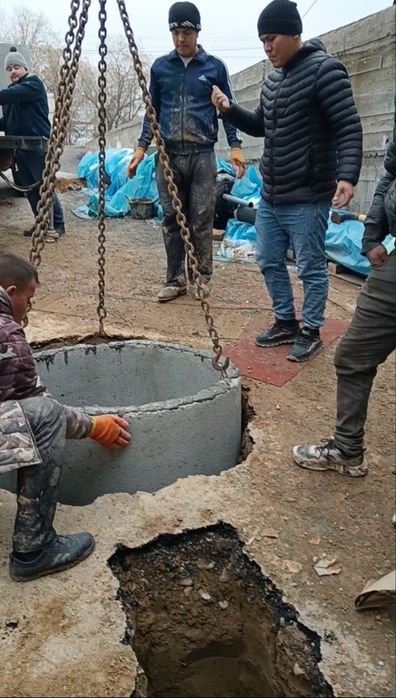 Монтаж наружный канализация, водопровод и септик ,  выгребный яма .