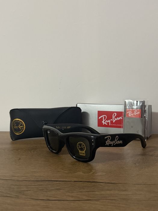 Ochelari de soare Ray-Ban x A$AP Rocky Wayfarer Puffer (RB 4940B) – Set complet