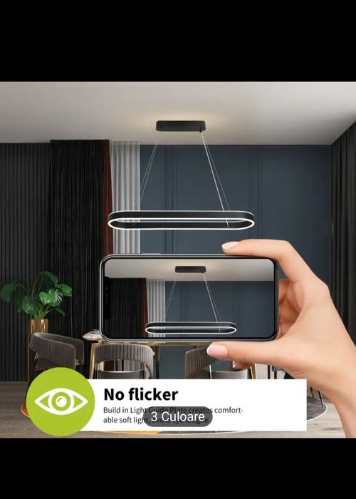 Lustra suspendata ovala