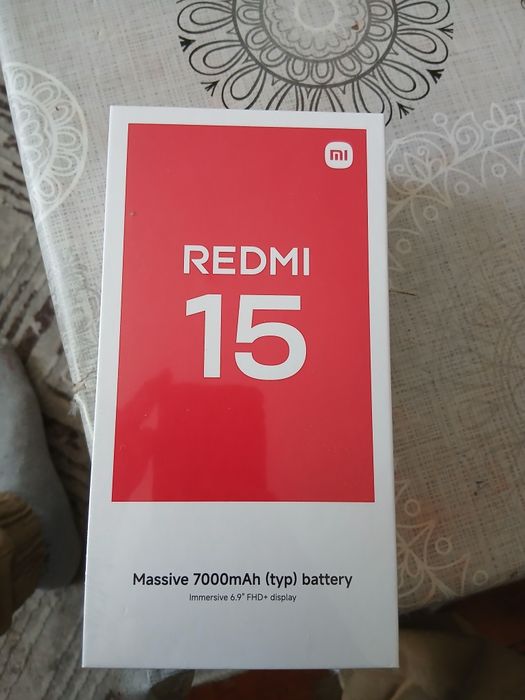 Телефон редми 15 128 гб.чисто нов