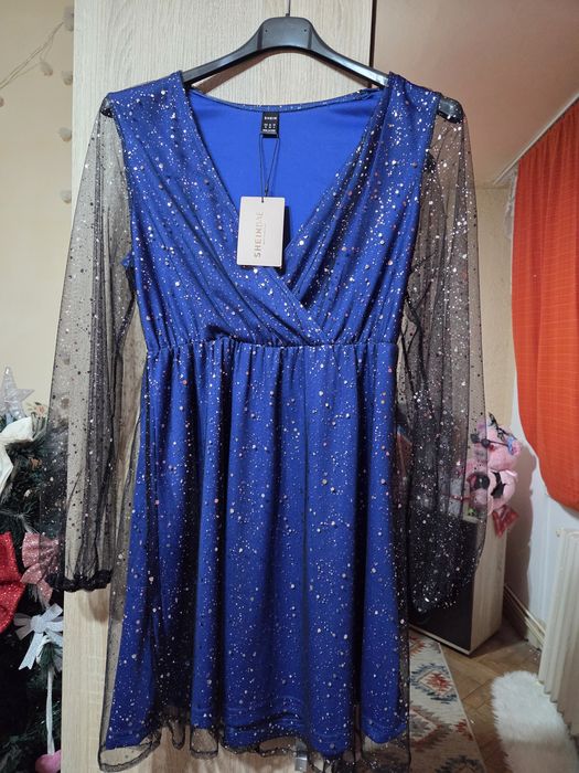 Rochie elegantă albastru regal