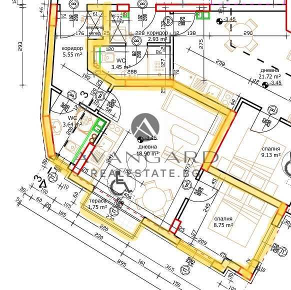 Продава се Двустаен апартамент в Пловдив, Център - 57 кв.м за 1428 €/кв.м - Снимка #2