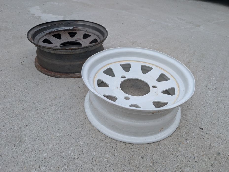 Pereche 2 Jante Tablă Dacia Papuc / ARO 10 R14 – Prindere 3 Prezoane