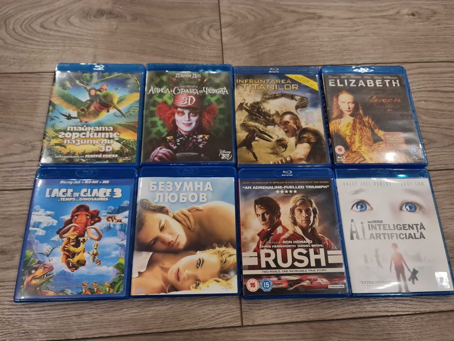 filme blu ray  in stare impecabila. 65 bucati