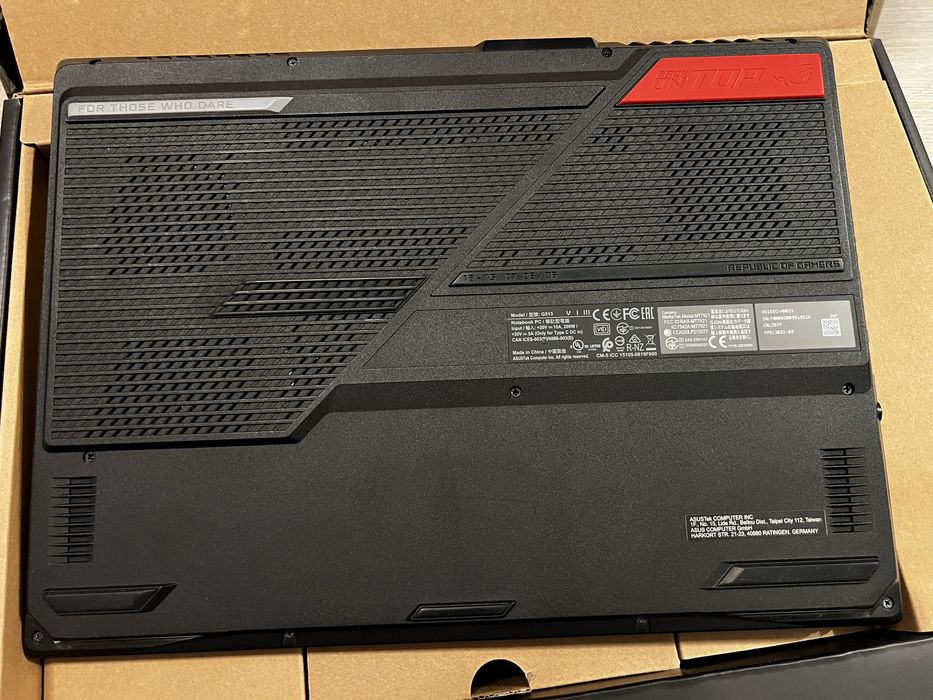 Laptop gaming ASUS ROG Strix G513IC Ryzen 7 4800H RTX3050 4gb 16gb Ram 144hz 512gb SSD