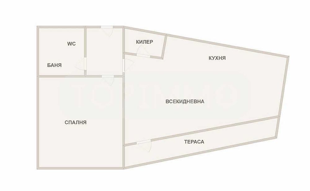 Двустаен апартамент в затворен комплекс в квартал Галата