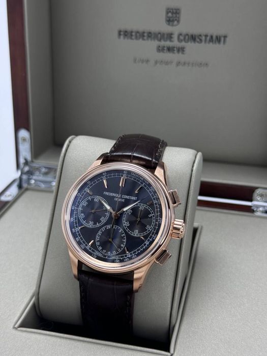 Швейцарские часы Frederique Constant, механический хронограф.