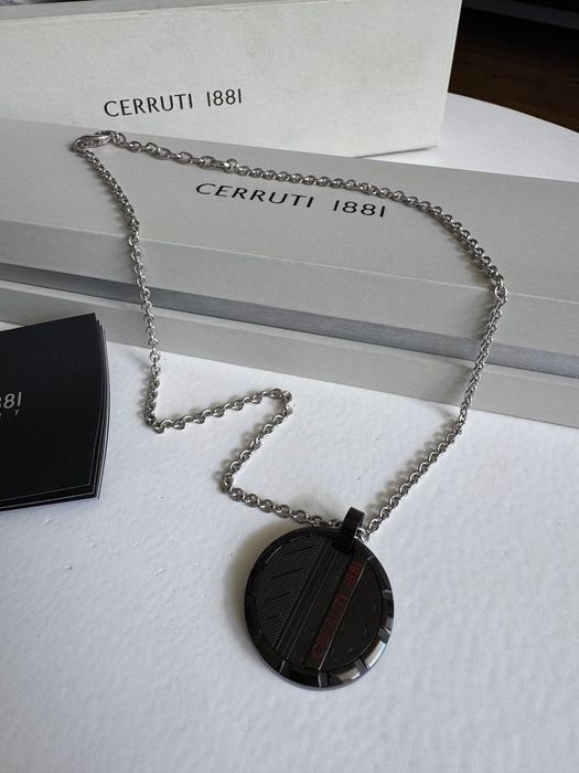 Стоманено колие с медальон Cerruti 1881