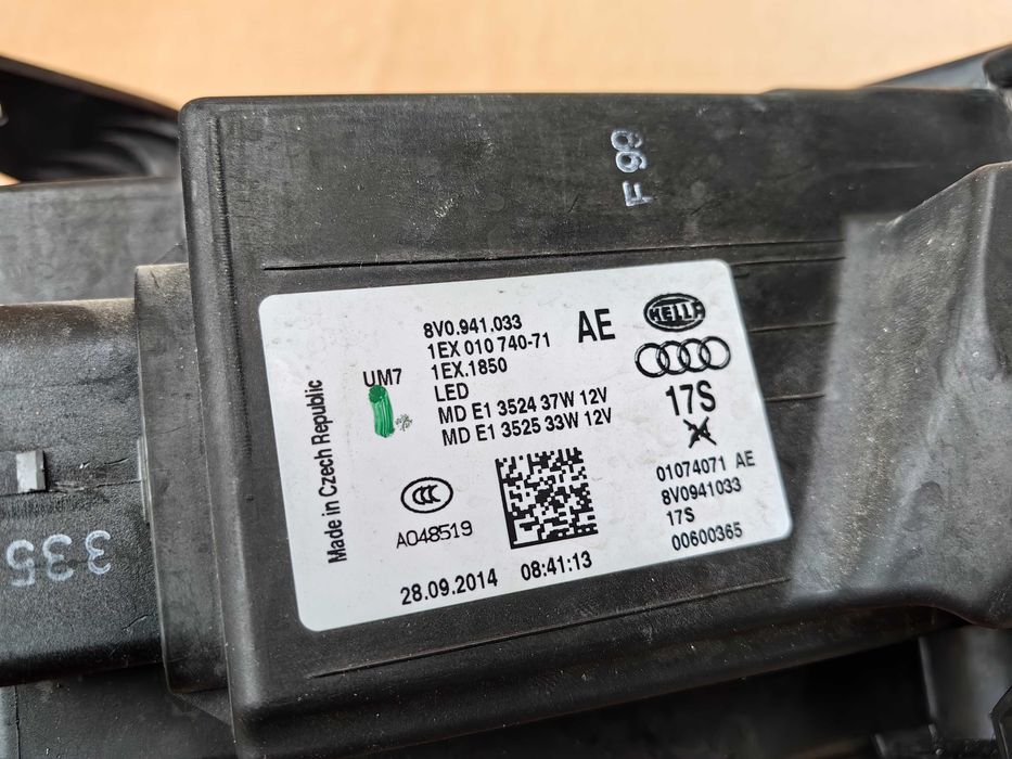 Фар за Audi A3 8V Full LED / Ауди А3 8в Фул Лед