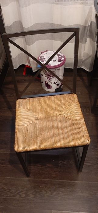 Vand masa de bucatarie IKEA din sticla cu 4 scaune