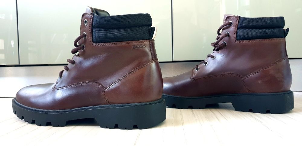 Hugo Boss Leather  / 45/29 - 29.5 см. НОВО! ОРИГИНАЛ! Мъжки Обувки!