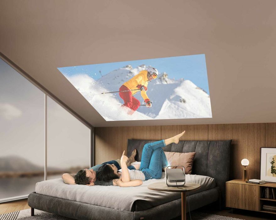 Sigilat Videoproiector portabil Xgimi Elfin Flip 1080p, WiFi Bluetooth