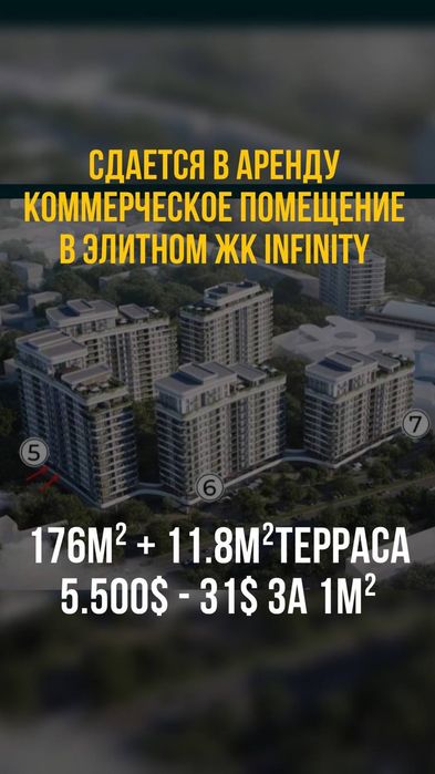 Аренда коммерческого помещения в ЖК INFINITY