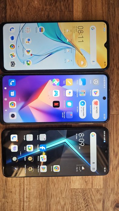 Lot 3 telefoane 5G: Nubia Neo 5G 256GB, ZTE Blade V50, Redmi Note 9 Pro