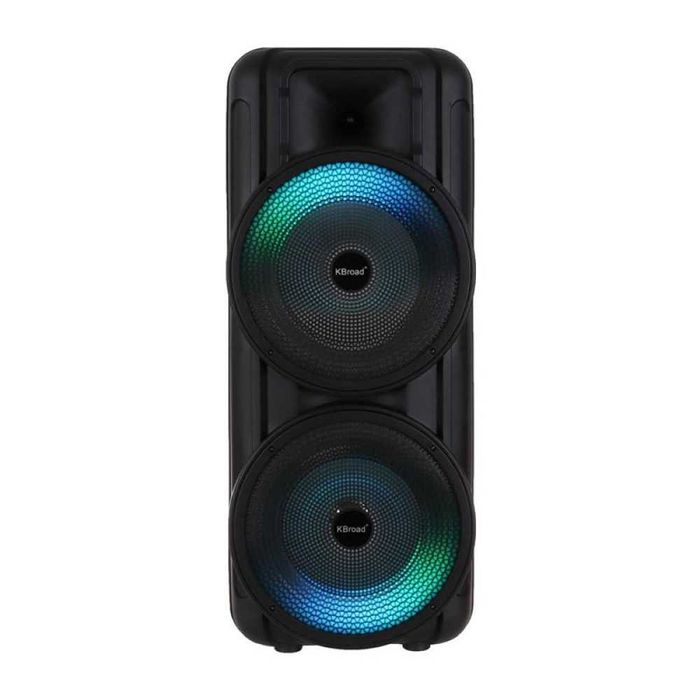 Тонколона KTS-2297 2х8 инча микрофон LCD дисплей FM радио