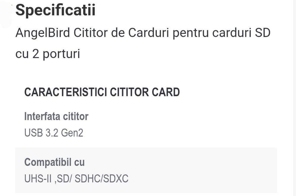 Cititor de carduri Angelbird