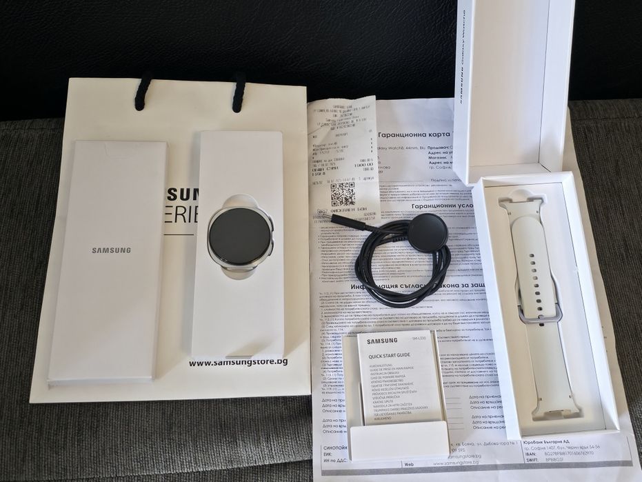 44mm Samsung watch 8 Experience Store Гаранция 2027г. Silver