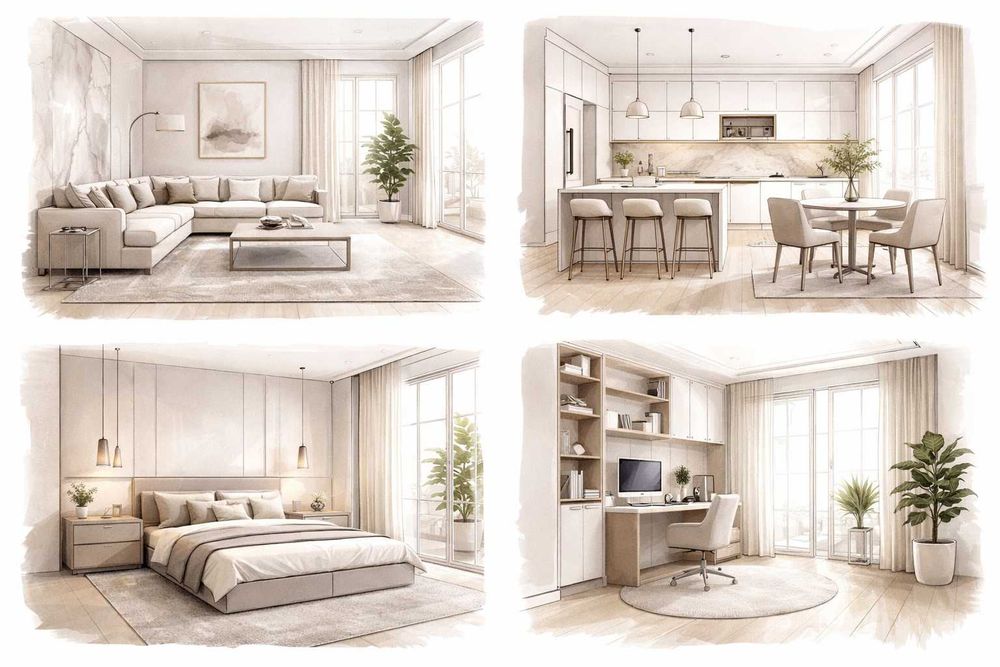 Concept Design Interior | Randări 3D | Consultanță Amenajare