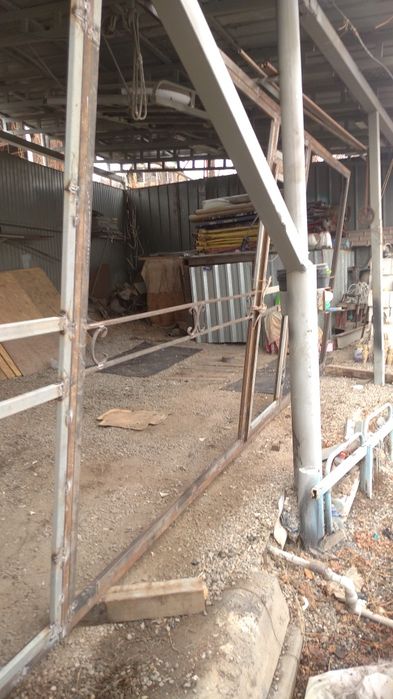 Каркас откатных варот.