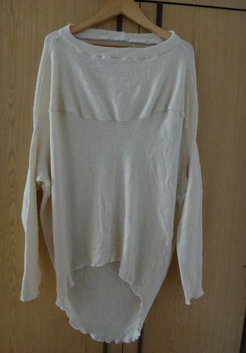 Нова плетена туника бледо жълта