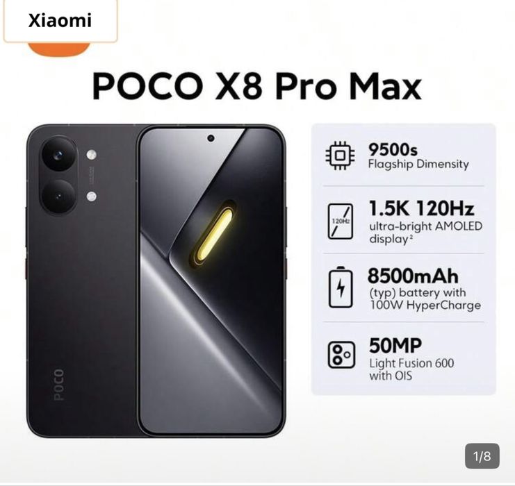Xiaomi Poco X8 Pro Max 512 Gb Negru