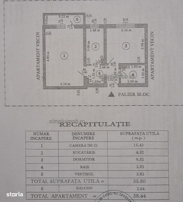 Brancoveanu 2 camere decomandat Huedin Sector 4