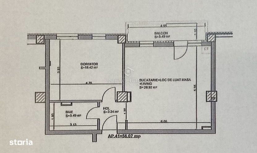 Apartamentul 2 camere, Parcare, zona Iulius Mall