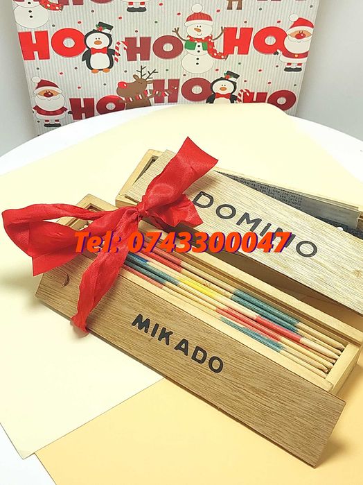 Pachet De Sarbatori  Joc Marocoo mikadoSi Domino  Transport Gra