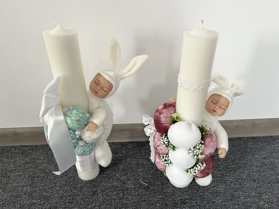 Lumanari botez baiat / fetita