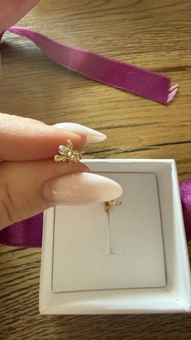 Детски златни обеци MK-Oro