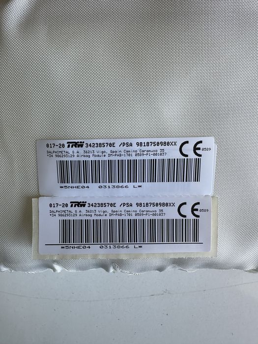 Airbag/Централа Peugeot Rifter 19г