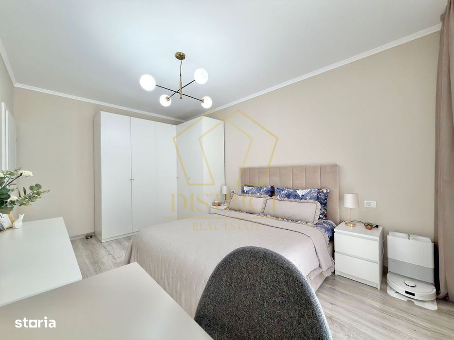 Apartament cu 2 camere mobilat si utilat decomandat la asfalt in Giroc