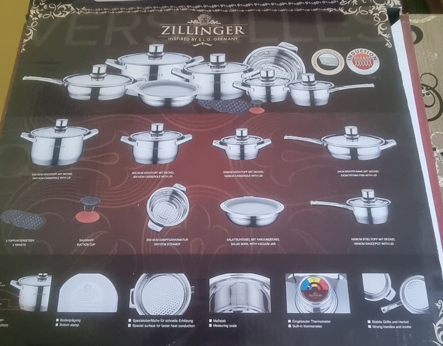 Set vase inox Zillinger