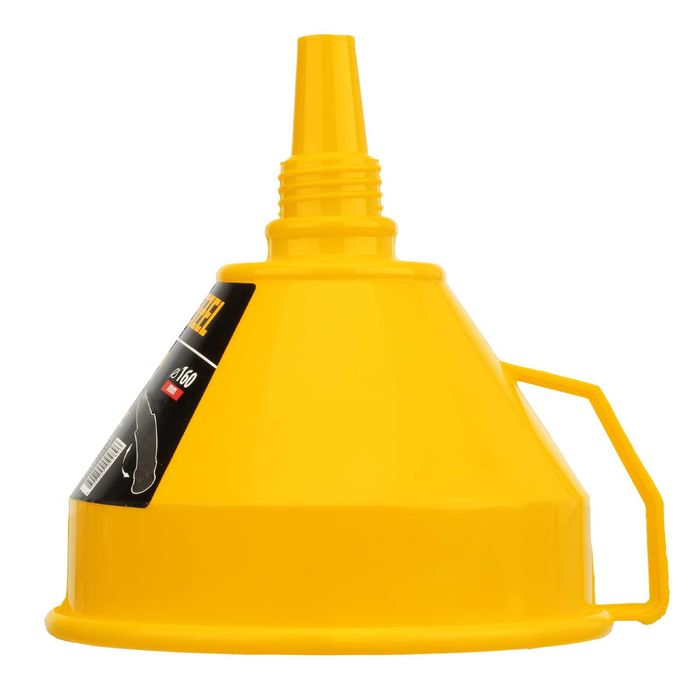 Воронка пластиковая 160 мм с металлическим ситом, непроливайка Denzel