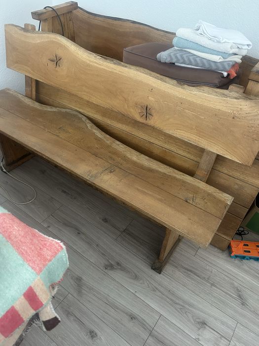 Masa si banci de stejar