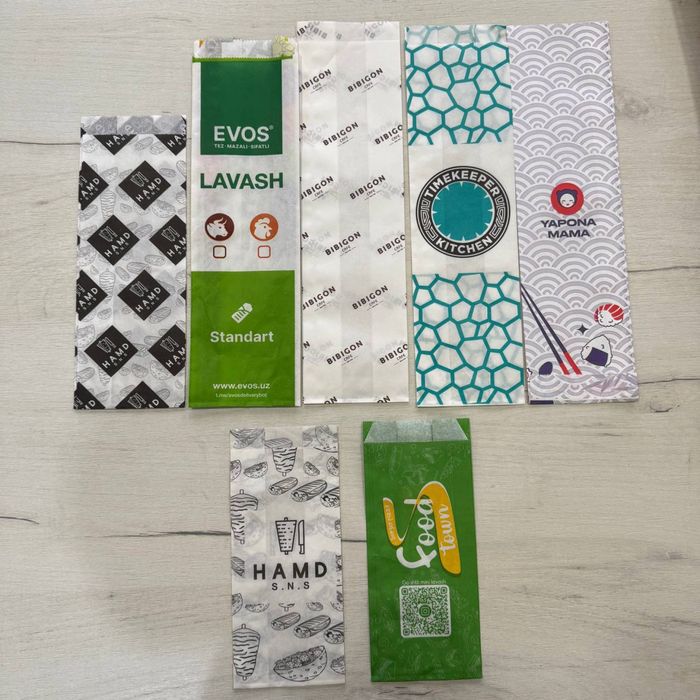 Упаковка для ресторанов и фаст-фуда от производителя , пергамент листы