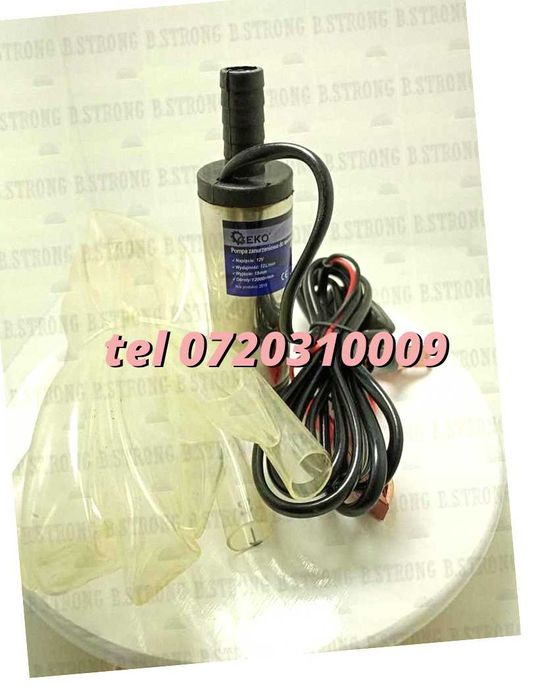 Pompa Transfer Lichid Submersibila Electrica 12v Ulei Carburant