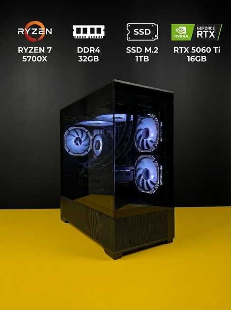 Игровой компьютер Custom/Ryzen 7 5700X/32GB/1TB RTX 5060 Ti 16GB