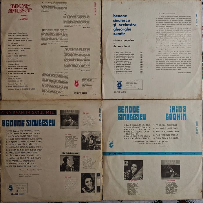 Discuri vinil Electrecord - Ileana Sărăroiu, Irina Loghin și alții