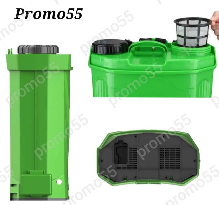 Акумулаторна пръскачка 18Л тип раница с телескопична дръжка и 4 дюзи