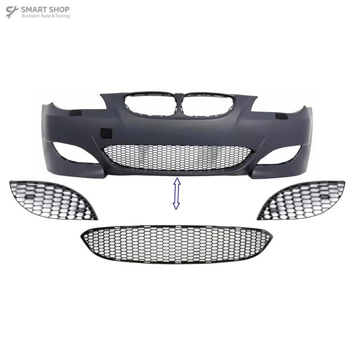 Pachet Grile Inferioare BMW Seria 5 E60 E61 (2003-2010) Bara Fata M5 D