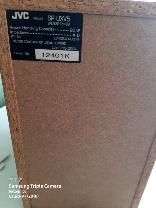 Combina jvc de 2×40watss