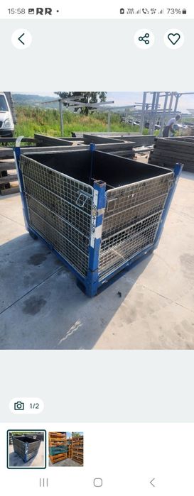 Box paleți container metalici stoc 200 buc