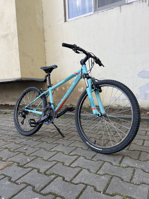 Vand bicicleta MTB Rockrider ST500  24 inch turcoaz copii 9-12 ani