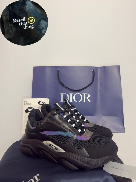 Adidasi Dior B22 Negru Reflectorizanti Rainbow // Marimile 40,41,42,43,44 // Premium